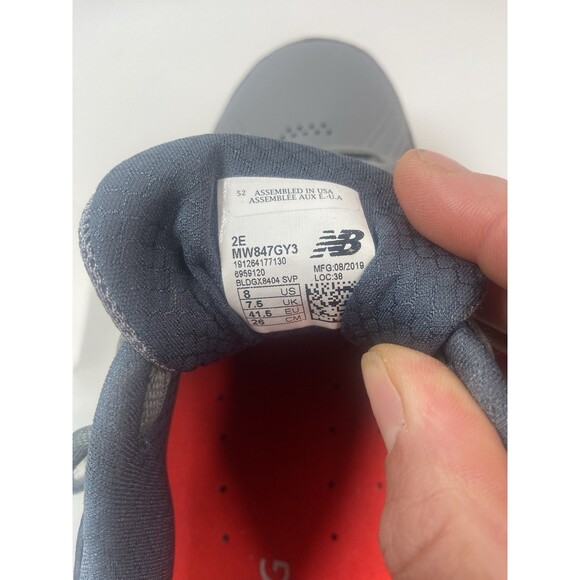 New Balance Shoes Walking Sneakers Mens 8 Gray 847v3 Athletic Low MW847GY3 main image 6